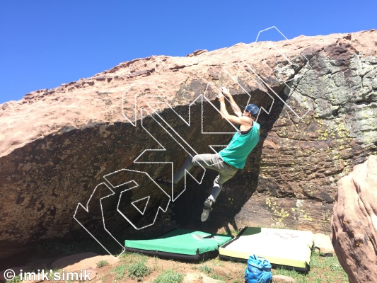 photo of Fight For Freedom, V2+  at Mohammed V from Morocco: Oukaimeden Bouldering