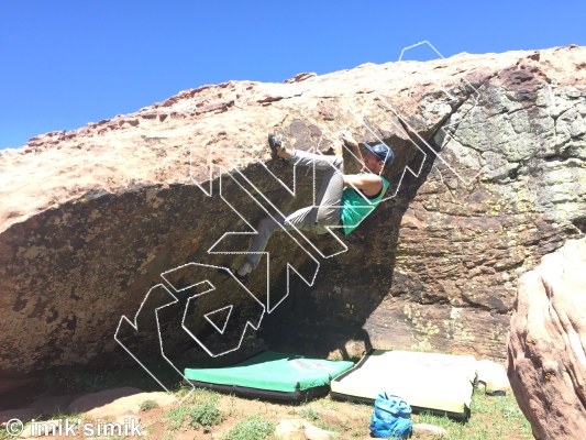 photo of Fight For Freedom, V2+  at Mohammed V from Morocco: Oukaimeden Bouldering