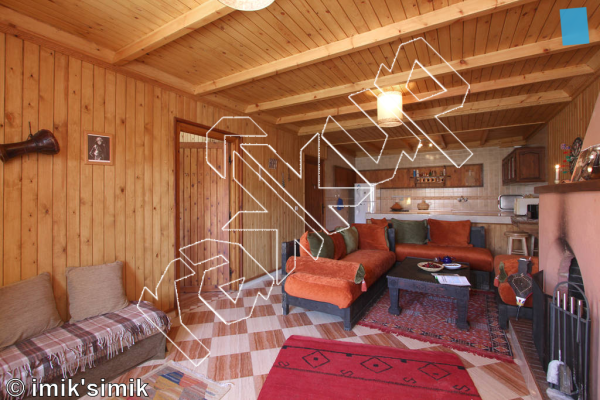 photo of Mostaphas Chalet ,   at Chalet Mostapha imik'simik  from Morocco: Oukaimeden Bouldering