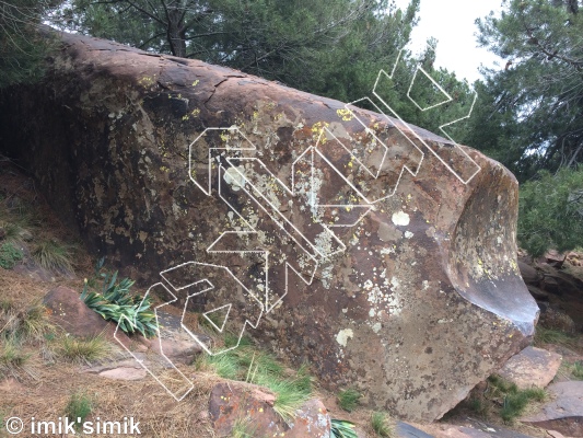 photo of Slide, V3  at Slide from Morocco: Oukaimeden Bouldering