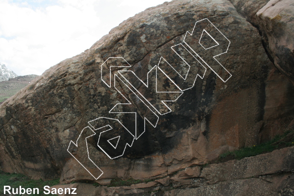 photo of Project Independentzia, V9/10  at Independentzia from Morocco: Oukaimeden Bouldering