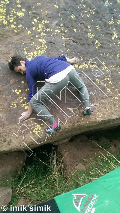 photo of I.M. Climbing, V3  at Agri from Morocco: Oukaimeden Bouldering