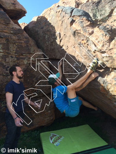 photo of Triple Trouble from Morocco: Oukaimeden Bouldering