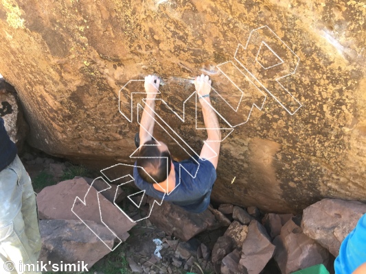 photo of Hidden Gem  , V6  at Hidden Gem  from Morocco: Oukaimeden Bouldering