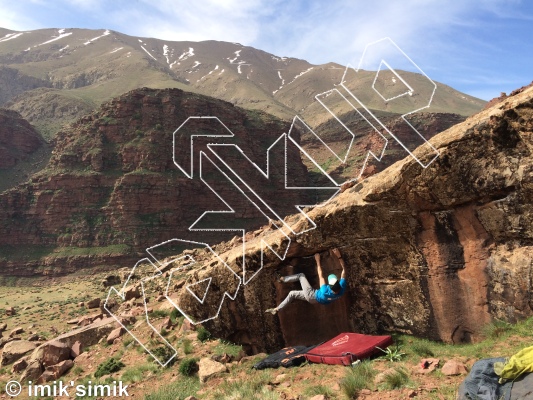 photo of Long Story Short from Oukaimeden Bouldering Morocco