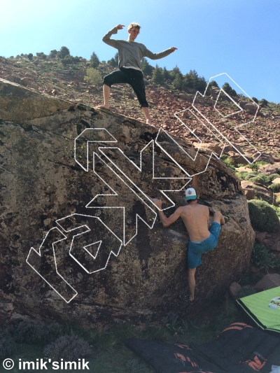 photo of Save The Dates, V3/4 ★ at Sweet from Morocco: Oukaimeden Bouldering