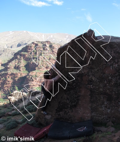 photo of Two Face from Morocco: Oukaimeden Bouldering