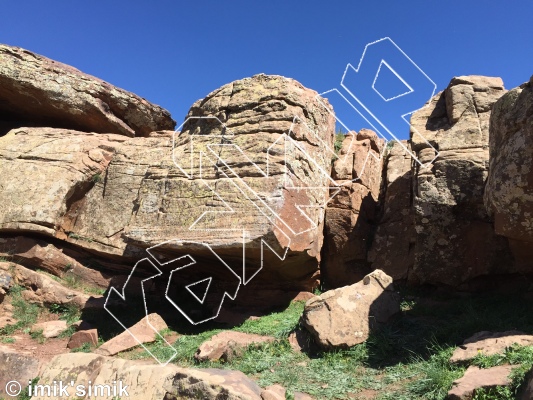 photo of The Mechanic , V5-  at The Mechanic from Oukaimeden Bouldering Morocco