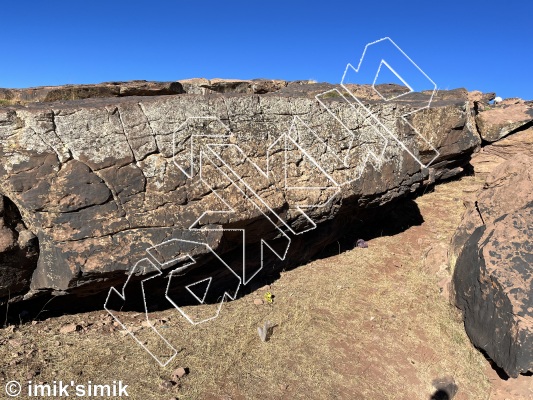 photo of New Stars in the Sky, V0  at Moon Safari from Morocco: Oukaimeden Bouldering