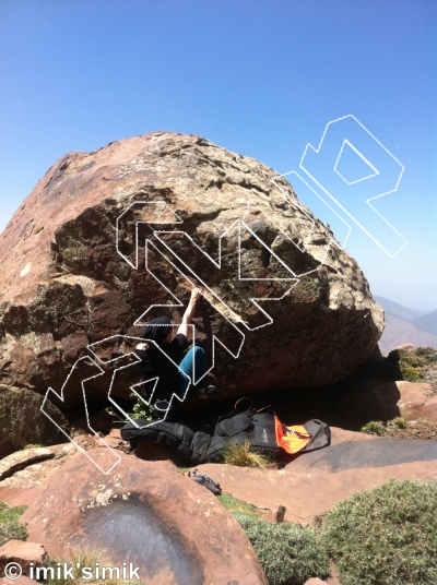 photo of Cloud Rider from Oukaimeden Bouldering Morocco