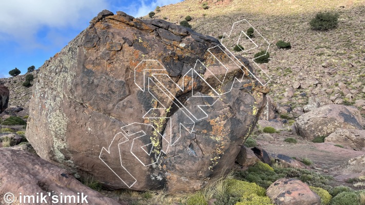 photo of Tête de chèvre from Morocco: Oukaimeden Bouldering