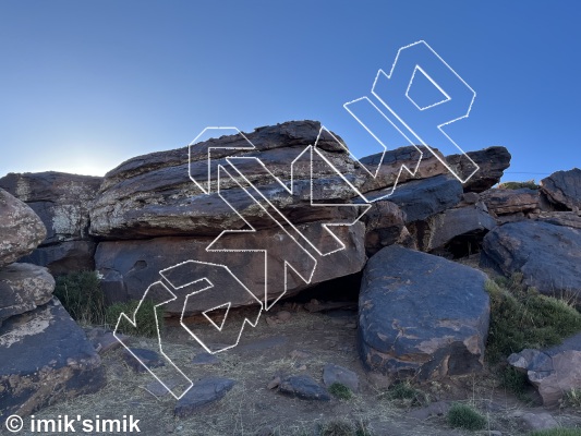 photo of Project Banker, V2  at Flo from Morocco: Oukaimeden Bouldering