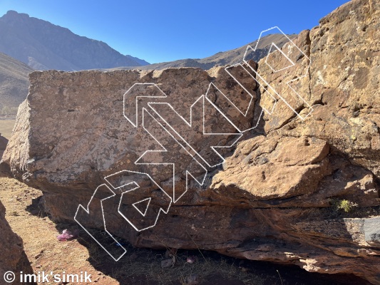 photo of Sexy boy, V0  at Moon Safari from Morocco: Oukaimeden Bouldering