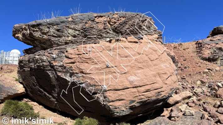 photo of SIC58, VB  at La Bezz 72 from Morocco: Oukaimeden Bouldering