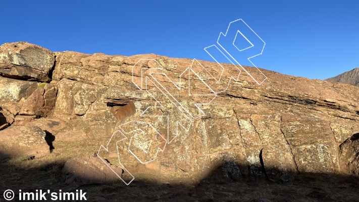 photo of NY is not my Home , V0  at Photographs & Memories from Morocco: Oukaimeden Bouldering