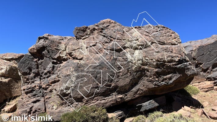 photo of l'afous, V0  at Tribu from Morocco: Oukaimeden Bouldering