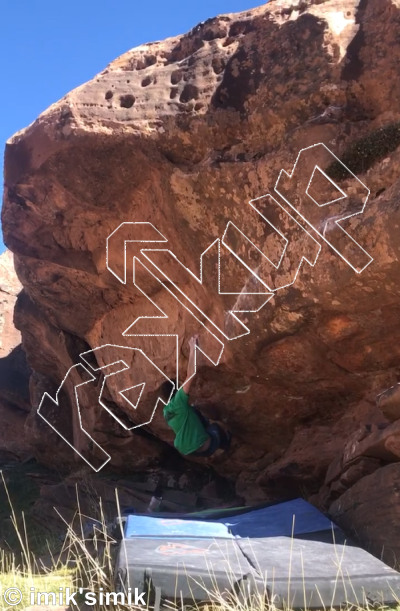 photo of Habibi, V11  at Habibi from Morocco: Oukaimeden Bouldering