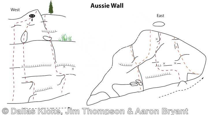 photo of Stir the Possum, 5.9 ★★ at Aussie Wall from Mt. Erie Climbing