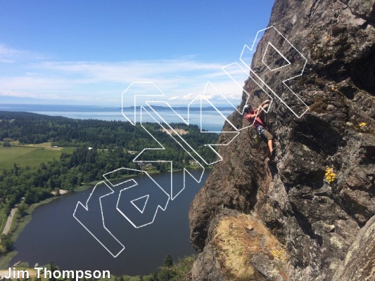 photo of Central Skyline Arete from Mt. Erie Climbing