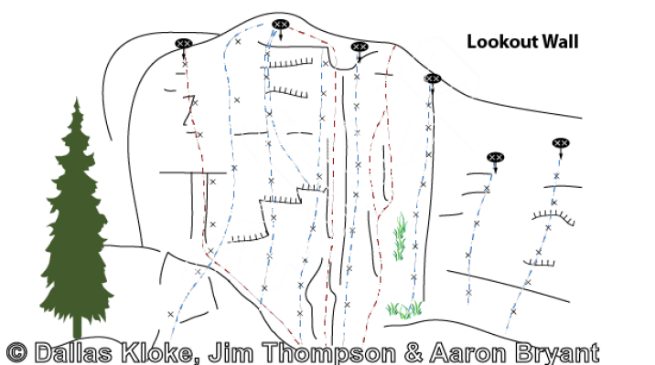 photo of Lookout Wall from Mt. Erie Climbing