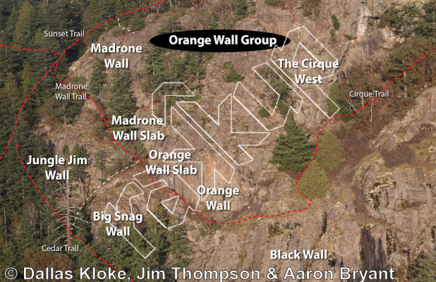 photo of Smashing Pumpkins, 5.10c/d ★★ at Orange Wall Slab from Mt. Erie Climbing