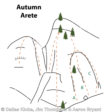 photo of Autumn Arete East, 5.5  at Autumn Arete from Mt. Erie Climbing