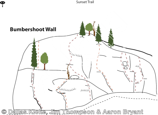 photo of Bumbershoot Wall from Mt. Erie Climbing