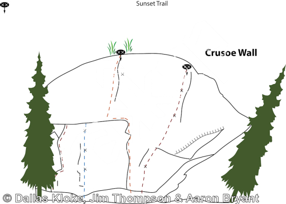 photo of Crusoe Wall from Mt. Erie Climbing