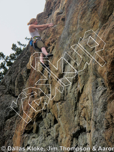 photo of Gator, 5.10a ★★ at Orange Wall from Mt. Erie Climbing
