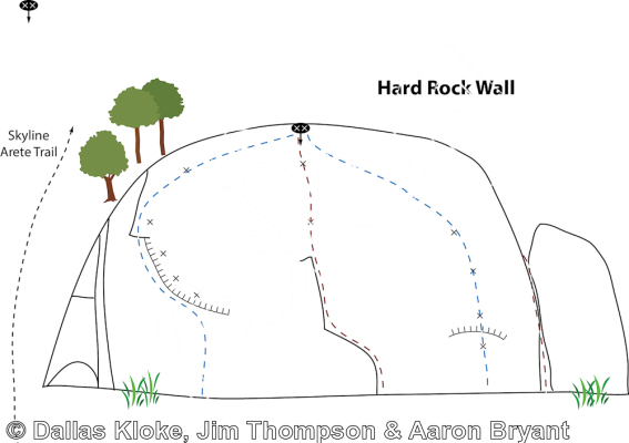 photo of Hard Rock Wall from Mt. Erie Climbing