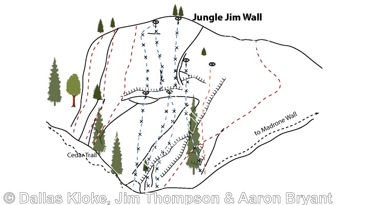 photo of Full Monty, 5.12a ★★ at Jungle Jim Wall from Mt. Erie Climbing
