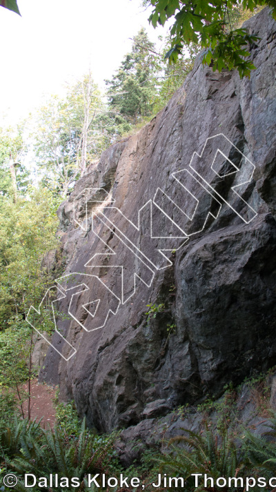 photo of Wuddeal, 5.9 ★★ at New Millennium Wall from Mt. Erie Climbing