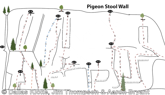 photo of Pigeon Stool Wall from Mt. Erie Climbing