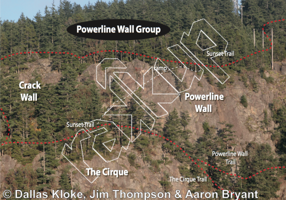 photo of The Sickle, 5.8 ★★ at Powerline Wall from Mt. Erie Climbing