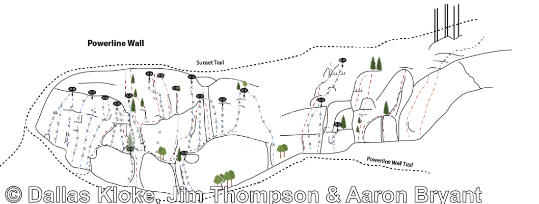 photo of Powerline Wall from Mt. Erie Climbing