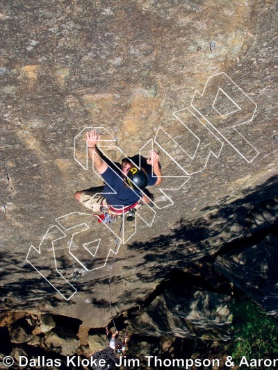 photo of Terminator, 5.10a/b ★★ at Powerline Wall from Mt. Erie Climbing