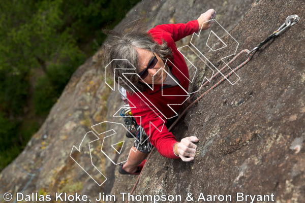 photo of Tribulation, 5.8 ★ at Black Wall from Mt. Erie Climbing