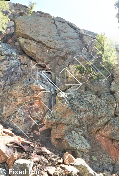 photo of Ramrodded, 5.10a ★★★ at Dines Cliff from Staunton State Park