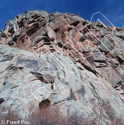photo of Roughneck Wall from Staunton State Park