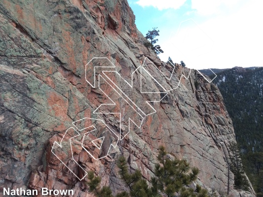 photo of Roughneck Wall from Staunton State Park