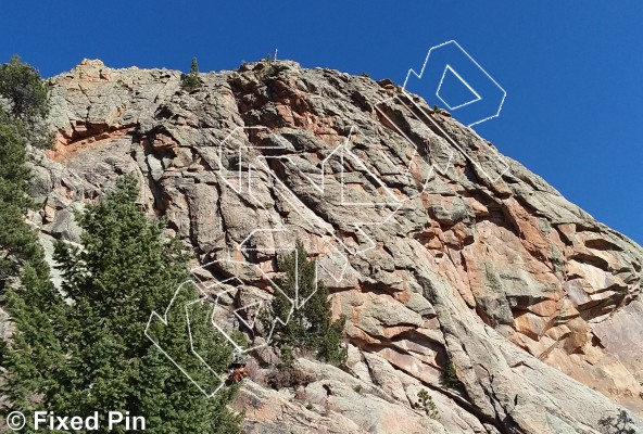 photo of Roughneck Wall from Staunton State Park