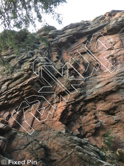 photo of Sawmill Crag - North Face from Staunton State Park