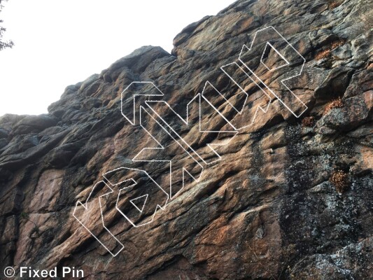 photo of Sawmill Crag - North Face from Staunton State Park