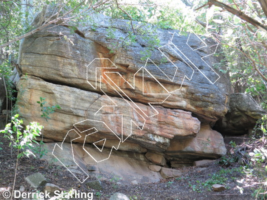 photo of Life in Plastic,  ★★★★★ at Kruger Town Boulder from Hillside Dams Rock Climbing