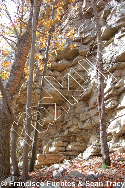 photo of Talking Headwall Entrance Wall from Elizabeth Furnace