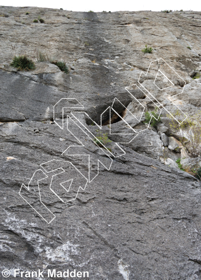 photo of Cat Scratch Fever, 5.11a ★★ at Culo De Gato from Mexico: El Potrero Chico