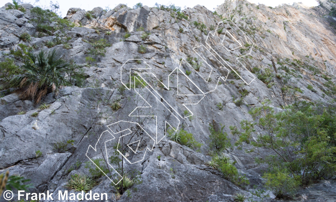 photo of Las Estrellas Main Wall from Mexico: El Potrero Chico