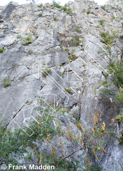 photo of Las Estrellas Main Wall from Mexico: El Potrero Chico