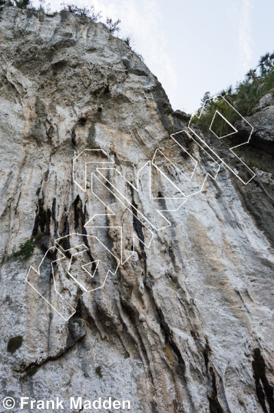 photo of Salty Peanuts, 5.11c ★★★ at Fitness Cave from Mexico: El Potrero Chico