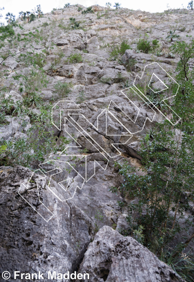 photo of Los Lobos Main Wall from Mexico: El Potrero Chico